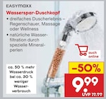 Wasserspar-Duschkopf von EASYmaxx für 9,99 € bei Netto Marken-Discount im Angebot Wasserspar-Duschkopf von EASYmaxx im aktuellen Netto Marken-Discount Prospekt