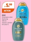 Shampoo im Müller Prospekt Shampoo von OGX im aktuellen Müller Prospekt für 5,99 €