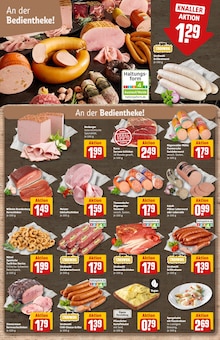 Wurst im REWE Prospekt "Dein Markt" mit 30 Seiten (Herne)
