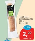 Dinkelbaguette von Herzberger im aktuellen budni Prospekt