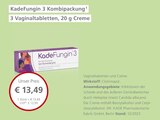 LINDA Hennigsdorf - 3 Kombipackung 3 Vaginaltabletten, 20 g Creme Angebot im Prospekt 3 Kombipackung 3 Vaginaltabletten, 20 g Creme bei LINDA im Hennigsdorf Prospekt für 13,49 €