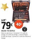 Valise 110 outils - Fischer Darex en promo chez E.Leclerc Troyes à 79,00 €