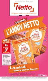 Prospectus Netto à Lanester, "SEMAINE 3 L'ANNIV NETTO", 20 pages, 16/04/2024 - 22/04/2024