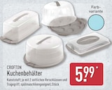 Kuchenbehälter im Angebot bei ALDI Nord in Seevetal Kuchenbehälter Angebote von Crofton bei ALDI Nord Seevetal für 5,99 €