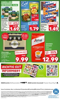 Warsteiner im aktuellen Kaufland Prospekt (Iserlohn) Warsteiner im Kaufland Prospekt "Aktuelle Angebote" mit 54 Seiten (Iserlohn)