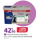 Mr.Bricolage Franconville - Promo Crème de Couleur satin blanc Promo Crème de Couleur satin blanc à 42,90 € dans le catalogue Mr.Bricolage à Franconville