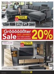 Sofa im BRAUN Möbel-Center Prospekt in Sindelfingen Aktueller BRAUN Möbel-Center Prospekt mit Sofa, "Gröööößter Sale des Jahres!", Seite 2