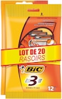 Rasoirs jetables 3 lames - BIC en promo à 4,59 € chez Supermarchés Match Rasoirs jetables 3 lames - BIC dans le catalogue Supermarchés Match