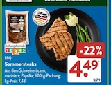 Sommersteaks im Angebot bei ALDI SÜD in Singen Sommersteaks Angebote bei ALDI SÜD Singen für 4,49 €