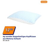 Doppelseitiges Kopfkissen aus Memory-Schaum im Angebot bei Action in Dorsten Doppelseitiges Kopfkissen aus Memory-Schaum Angebote von my wonder bei Action Dorsten für 12,49 €