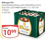 Pils Angebote von Bitburger bei GLOBUS Ludwigshafen für 10,99 €