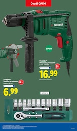 Prix et réduction Perceuse dans le prospectus Lidl en cours Offre Perceuse dans le catalogue Lidl du moment à la page 47