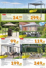 Aktueller Globus-Baumarkt Prospekt mit Sonnensegel, "Immer eine Idee besser", Seite 15