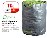 Sac à végétaux réutilisable - GEOLIA à 11,90 € dans le catalogue Weldom