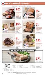 Prix et réduction Jambon dans le prospectus U Express en cours Offre Jambon dans le catalogue U Express du moment à la page 4