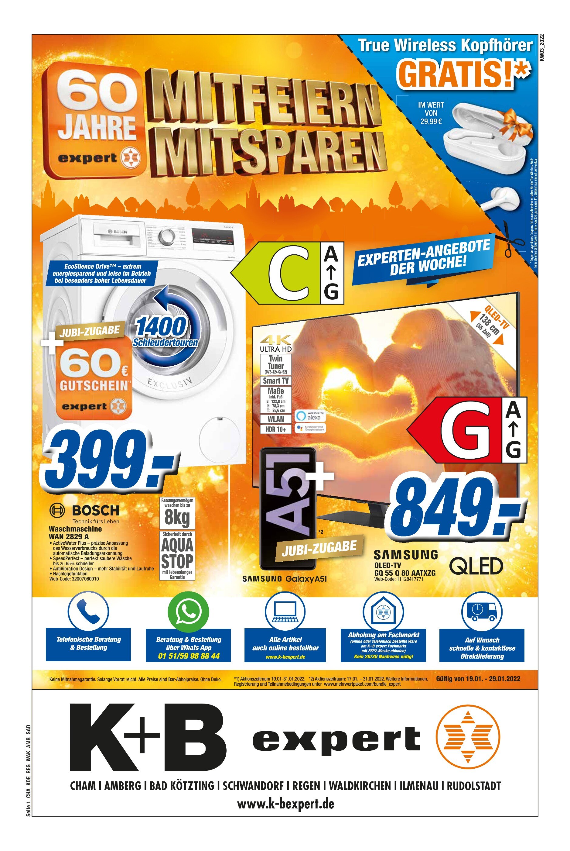 K+B expert Prospekt für Thurmansbang mit 8 Seiten K+B expert Prospekt für Thurmansbang: "TOP ANGEBOTE", 8 Seiten, 19.01.2022 - 29.01.2022