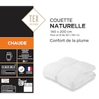 Couette naturelle - TEX HOME - Carrefour à Montreuil Couette naturelle - TEX HOME en promo chez Carrefour Montreuil à 48,74 €