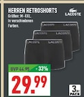HERREN RETROSHORTS im Angebot bei Marktkauf in Erkrath HERREN RETROSHORTS Angebote von LACOSTE bei Marktkauf Erkrath für 29,99 €