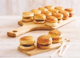 Hyper U Fresnes-lès-Montauban - Promo Mini Burgers Bacon Bœuf Charolais ou Bœuf Cheddar Promo Mini Burgers Bacon Bœuf Charolais ou Bœuf Cheddar à 6,50 € dans le catalogue Hyper U à Fresnes-lès-Montauban