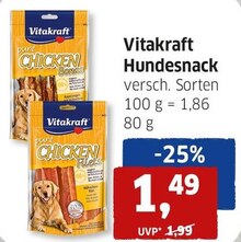 Hundefutter von Vitakraft bei BUDNI Hundefutter von Vitakraft für 1,49 € bei BUDNI im Prospekt "BUDNI - Dein Drogeriemarkt"
