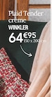 Plaid Tender crème - WINKLER en promo chez Ambiance & Styles Blois à 64,95 €