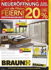 Aktueller BRAUN Möbel-Center Möbel & Einrichtung Prospekt in Mühlhausen-Ehingen und Umgebung, "Aktionsangebote" mit 16 Seiten, 13.08.2025 - 09.09.2025