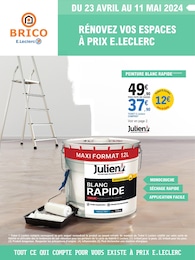 Prospectus E.Leclerc à Beaurepaire, "Brico : rénovez vos espaces à prix E.Leclerc", 12 pages, 23/04/2024 - 11/05/2024