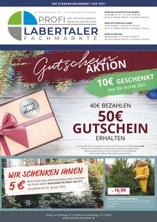 Labertaler Fachmarkt Prospekt Ihr starker Baumarkt vor Ort! mit  Seiten