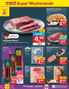 Schweinebauch im Netto Marken-Discount Prospekt "Aktuelle Angebote" mit 77 Seiten (Göttingen)