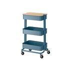 Servierwagen mit Abdeckung graublau von RÅSKOG / NORRÅVA im aktuellen IKEA Prospekt für 44,99 €