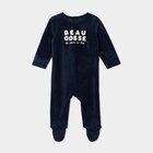 Dors-bien manches longues boutonné bleu marine bébé garçon dans le catalogue La Halle