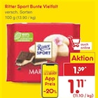 Aktuelle Ritter Sport Angebote bei Netto Marken-Discount in Göttingen Aktuelles Bunte Vielfalt Angebot bei Netto Marken-Discount in Göttingen ab 1,11 €
