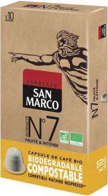 Capsules à café Espresso N° 7 Bio - Géant Casino à Villepinte Capsules à café Espresso N° 7 Bio en promo chez Géant Casino Villepinte à 2,24 €