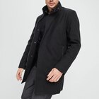 Manteau mi-long col montant noir homme - La Halle à Neuilly-sur-Seine Manteau mi-long col montant noir homme en promo chez La Halle Neuilly-sur-Seine à 79,99 €