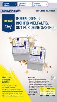 Eis im METRO Prospekt "Wochenangebote" mit 52 Seiten (Mönchengladbach)