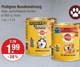 Hundenahrung von Pedigree im aktuellen V-Markt Prospekt für 1,99 €