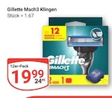 Mach3 Klingen im Angebot bei GLOBUS in Gießen Mach3 Klingen Angebote von Gillette bei GLOBUS Gießen für 19,99 €