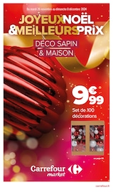 Prospectus Carrefour Market à Bailly-Romainvilliers, "JOYEUX NOËL & MEILLEURS PRIX", 16 pages de promos valables du 26/11/2024 au 08/12/2024