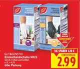 Einmalhandschuhe Nitril von Gut&Günstig im aktuellen E center Prospekt