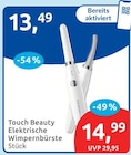 Elektrische Wimpernbürste von Touch Beauty im aktuellen budni Prospekt