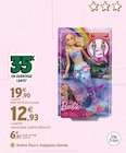 Sirène fleurs magiques blonde - Barbie en promo à 12,93 € chez Intermarché Sirène fleurs magiques blonde - Barbie dans le catalogue Intermarché