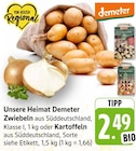 Zwiebeln im Angebot bei E center in Böblingen Zwiebeln Angebote von Demeter bei E center Böblingen für 2,49 €