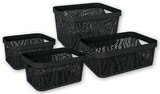 Lot de 4 corbeilles en promo chez Super U Haguenau à 12,99 €