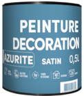 PEINTURE DECORATION AZURITE SATIN 0,5L - Décor Discount à Colomiers PEINTURE DECORATION AZURITE SATIN 0,5L en promo chez Décor Discount Colomiers à 5,90 €