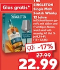 Single Malt Scotch Whisky 12 Jahre von The Singleton im aktuellen Kaufland Prospekt