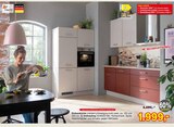 Einbauküche cranberry/kieselgrau/wild west Angebote bei Opti-Megastore Schweinfurt für 1.999,00 €