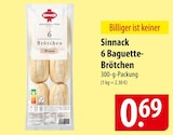 Aktuelles Sinnack 6 Baguette-Brötchen Angebot bei famila Nordost in Kiel ab 0,69 €