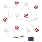Lichterkette (12), LED solarbetrieben für draußen/rot Streifen Angebote von SOLVINDEN bei IKEA Trier für 14,99 €