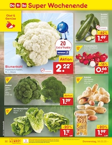 Blumenkohl im Netto Marken-Discount Prospekt "Aktuelle Angebote" mit 62 Seiten (Dortmund)