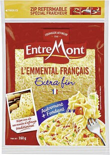 Casino Supermarchés Le Rivier - Emmental râpé 29 % MG Promo Emmental râpé 29 % MG dans le catalogue Casino Supermarchés "Le mois Casinomania" à Le Rivier